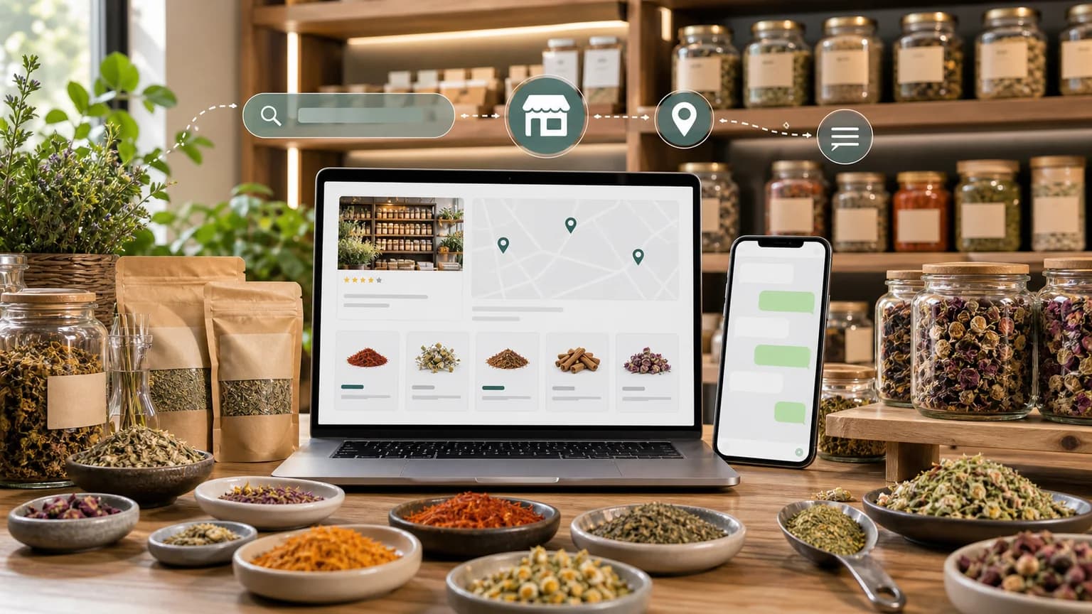 Aktar ve Baharatçı İçin Google SEO: Ürün Kategorileri, Yerel Arama ve WhatsApp Sipariş