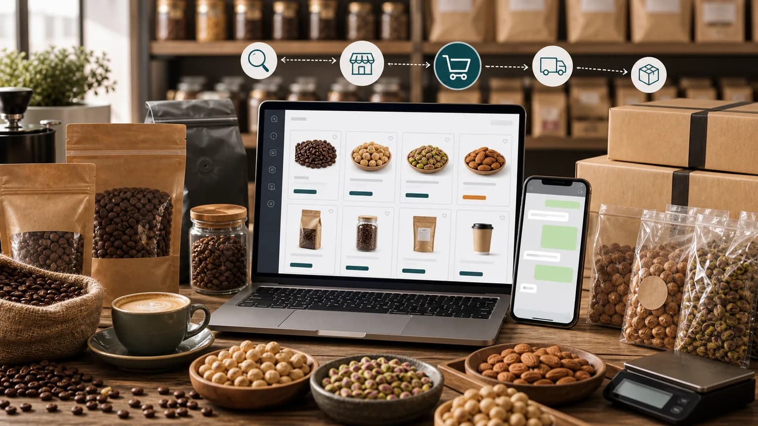 Kahve ve Kuruyemiş Satışı İçin Google ve WhatsApp Sipariş Rehberi