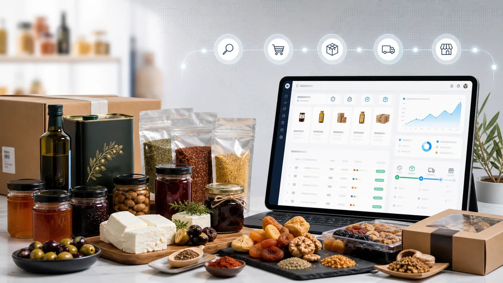 Yöresel gıda markası için e-ticaret ve bayi sipariş sistemi görseli
